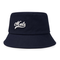 MŨ MLB VARSITY BUCKET HAT NY NEW YORK METS NAVY - Mũ vành tròn, màu xanh đen