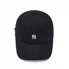 MLB Nano Logo Unstructured Ball Cap NY NEWYORK Black - Mũ lưỡi trai, nón kết màu đen chữ NY