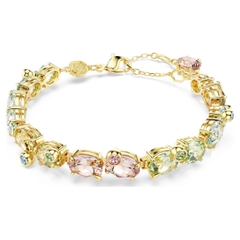 SWAROVSKI Gema Tennis bracelet (Mixed cuts, Multicolored, Gold-tone plated) - Vòng, lắc tay, đính đá pha lê đa màu - JEWELRY BRACELET