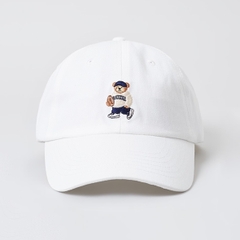 SPAO BEAR BALL CAP WHITE - Mũ lưỡi trai, nón kết màu trắng