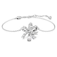 SWAROVSKI Volta bracelet (Bow, White, Rhodium plated) - Vòng/lắc tay hình nơ trắng - JEWELRY
