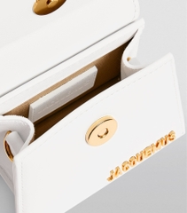 Túi JACQUEMUS Mini Leather Le Chiquito White (size 12cm)