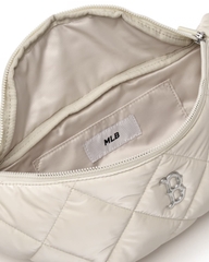 Túi MLB Curve Padding Hip Sack B Booston Cream - Túi đeo hông, túi bao tử màu kem