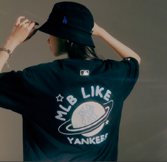 [SALE] Mũ MLB Bucket Logomania LA Dodgers Black - Mũ vành tròn màu đen