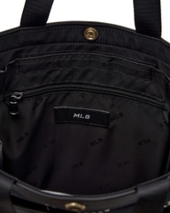 MLB Dia Monogram School Bag Set (backpack + tote cross bag) NY NEWYORK Black - Bộ gồm 2 món (Balo + Túi) màu đen