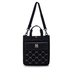 Túi MLB Korea Dia Monogram Jacquard Sub crossbody tote Bag New York Yankees Black