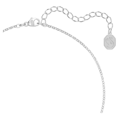 SWAROVSKI Una necklace (Trilliant cut, Blue, Rhodium plated) - Dây cổ, dây chuyền, pha lê xanh chuyển động - JEWELRY NECKLACE