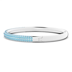 SWAROVSKI Dextera bangle (Blue, Stainless Steel) - Vòng/lắc tay pha lê xanh - JEWELRY BRACELET