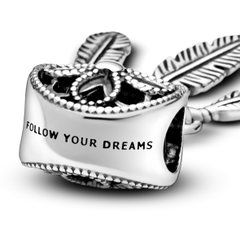 PANDORA Charm Moments Dream Catcher (Silver Sterling) - Hạt trang trí treo vòng tay hình vòng bắt giấc mơ, bạc 925