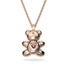 SWAROVSKI Teddy pendant (Bear, Pink, Rose gold-tone plated) - Dây cổ, dây chuyền SWAROVSKI - JEWELRY NECKLACE
