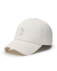 MLB Basic small logo unstructured ball cap Boston Red Sox Charcoal Cream - Mũ lưỡi trai, nón kết màu trắng kem