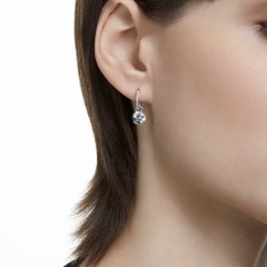 SWAROVSKI Constella drop earrings (Round cut, White, Rhodium plated) - Khuyên tai pha lê trắng - JEWELRY