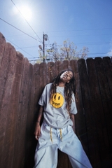 Áo Drew House Mascot SS Tee GREY T-SHIRT - Áo thun cổ tròn tay lở màu xám