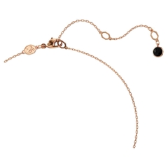 CHÍNH HÃNG - SWAROVSKI Swan pendant (Black, Rose gold-tone plated) - Dây cổ, chuyền thiên nga pha lê đen, giọt nước rơi - JEWELRY NECKLACE