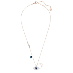 SWAROVSKI Symbolica pendant (Evil eye, Blue, Mixed metal finish) - Dây cổ, dây chuyền biểu tượng hình mắt - JEWELRY NECKLACE