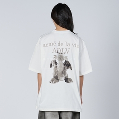 ÁO ADLV FUZZY DRAGON ARTWORK SHORT SLEEVE T-SHIRT CREAM