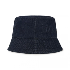 Mũ MLB Classic Monogram Random Tonal Tone Emboss Denim Bucket Hat Drop Fit New York Yankees Dark Blue - Mũ vành tròn màu xanh đậm