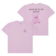 ÁO ADLV FUZZY T-SHIRT BEAR PINK - GẤU HỒNG