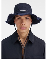 MŨ JACQUEMUS LE BOB ARTICHAUT OFF WHITE - LES CLASSIQUES - BUCKET HAT - MŨ VÀNH TRÒN MÀU TRẮNG KEM