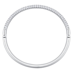 SWAROVSKI Dextera bangle (White, Stainless Steel) - Vòng/lắc tay pha lê trắng - JEWELRY BRACELET
