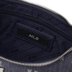TÚI MLB MONOGRAM NEW YORK NY DENIM BLUE HOBO BAG