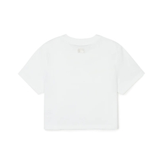 Áo MLB Women's Basic Varsity Cultive Crop T-Shirt New York Yankees White - Áo thun cổ tròn, dáng ngắn, tay lỡ màu trắng