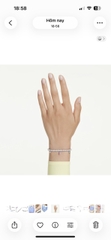 CHÍNH HÃNG - SWAROVSKI x Ariana bracelet (Mixed cuts, Multicolored, Rhodium plated) - Vòng, lắc tay, pha lê rơi - JEWELRY BRACELET