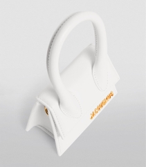 Túi JACQUEMUS Mini Leather Le Chiquito White (size 12cm)
