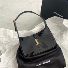 TÚI YSL LE 5 A7 HOBO BAG BLACK DA BÓNG (size 23x16cm)