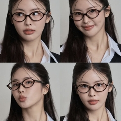 CHÍNH HÃNG - KÍNH MẮT RIETI ERICA - C1 BLACK / C4 LEOPARD - Gọng đen hoặc nâu beo đồi mồi, tròng kính trong suốt