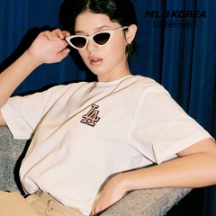 Áo Thun MLB Classic Monogram Big Logo LA T-Shirts 3ATSM0233-07IVS