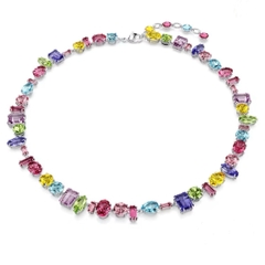 SWAROVSKI Gema necklace (Mixed cuts, Multicolored, Rhodium plated) -  Dây cổ, dây chuyền SWAROVSKI - JEWELRY NECKLACE