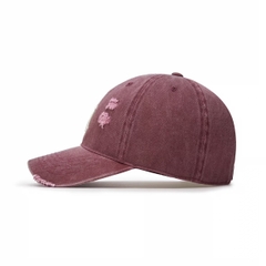 MLB Damage Washing Unstructured Ball Cap New York Yankees BURGUNDY - Mũ lưỡi trai, nón kết