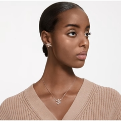 SWAROVSKI Volta necklace (Bow, Small, White, Rose gold-tone plated) - Dây cổ, dây chuyền SWAROVSKI - JEWELRY NECKLACE