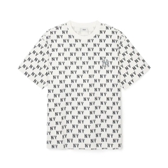 ÁO MLB MONOGRAM NEWYORK NY WHITE T-SHIRT