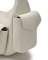 MLB Multi-pocket cargo crossbody / shoulder bag New York Yankees Cream - Túi xách, đeo vai màu kem