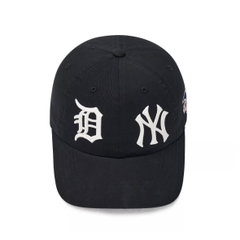 MLB League Logo Unstructured Ball Cap NY Black - Mũ lưỡi trai, nón kết màu đen