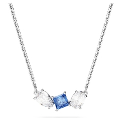 SWAROVSKI Mesmera pendant (Mixed cuts, Blue, Rhodium plated) - Dây cổ, dây chuyền SWAROVSKI - JEWELRY NECKLACE