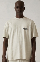 Áo Fear of God FOG Essentials T-shirt (SS22) Grey Light Oatmeal - Áo thun cổ tròn tay lỡ màu xám sáng