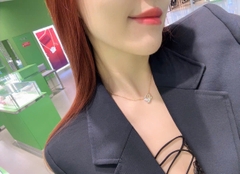 SWAROVSKI Swan pendant (White, Gold-tone plated) - Dây cổ, chuyền thiên nga cặp đôi, đính pha lê - JEWELRY NECKLACE