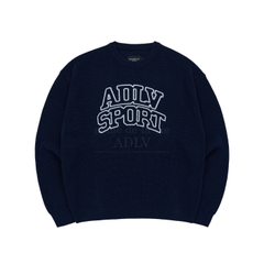 ÁO ADLV KNIT BLOCK SPORT SWEATSHIRT (NAVY)