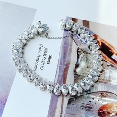 SWAROVSKI Millenia bracelet (Pear cut, White, Rhodium plated) - Vòng/lắc tay pha lê cắt giọt - SWAROVSKI - JEWELRY