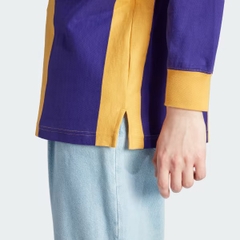 ÁO ADIDAS POLO LONG SLEEVE / SWEATSHIRT - PURPLE YELLOW - ÁO CÓ CỔ TAY DÀI SỌC TÍM VÀNG