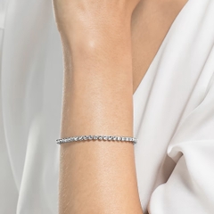 SWAROVSKI Emily bracelet (Round cut, White, Rhodium plated) - Vòng/lắc tay đá pha lê trắng - SWAROVSKI - JEWELRY