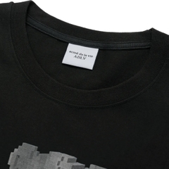 ÁO ADLV BLOCK BEAR BLACK T-SHIRT - Áo thun cổ tròn tay lỡ, hình gấu, màu đen