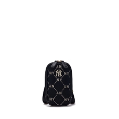 Túi MLB Diamond Monogram Phone Pouch New York Yankees Black crossbody bag - TÚI ĐEO CHÉO MÀU ĐEN