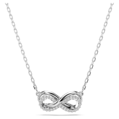 SWAROVSKI Hyperbola pendant (Pavé, Infinity, White, Rhodium plated) - Dây cổ, dây chuyền hình vô cực - JEWELRY NECKLACE