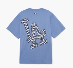 Áo Phông MLB Checkerboard Clipping Logo LA Tshirt
