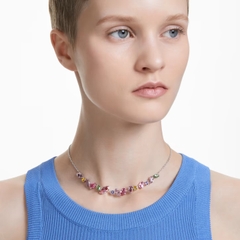 SWAROVSKI Gema necklace (Mixed cuts, Multicolored, Rhodium plated) -  Dây cổ, dây chuyền SWAROVSKI - JEWELRY NECKLACE