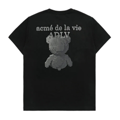 ÁO ADLV BLOCK BEAR BLACK T-SHIRT - Áo thun cổ tròn tay lỡ, hình gấu, màu đen